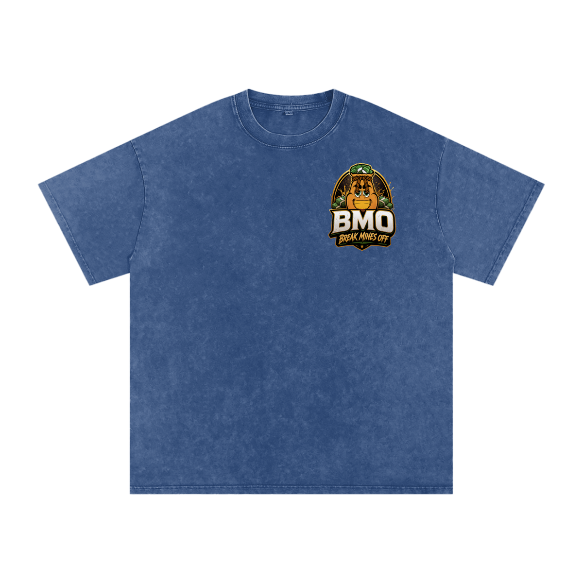 Snow Washed Oversized Cotton T-Shirt