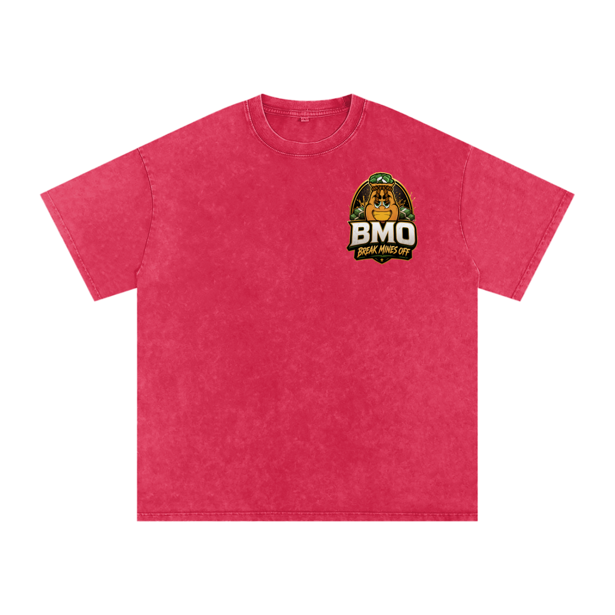 Snow Washed Oversized Cotton T-Shirt