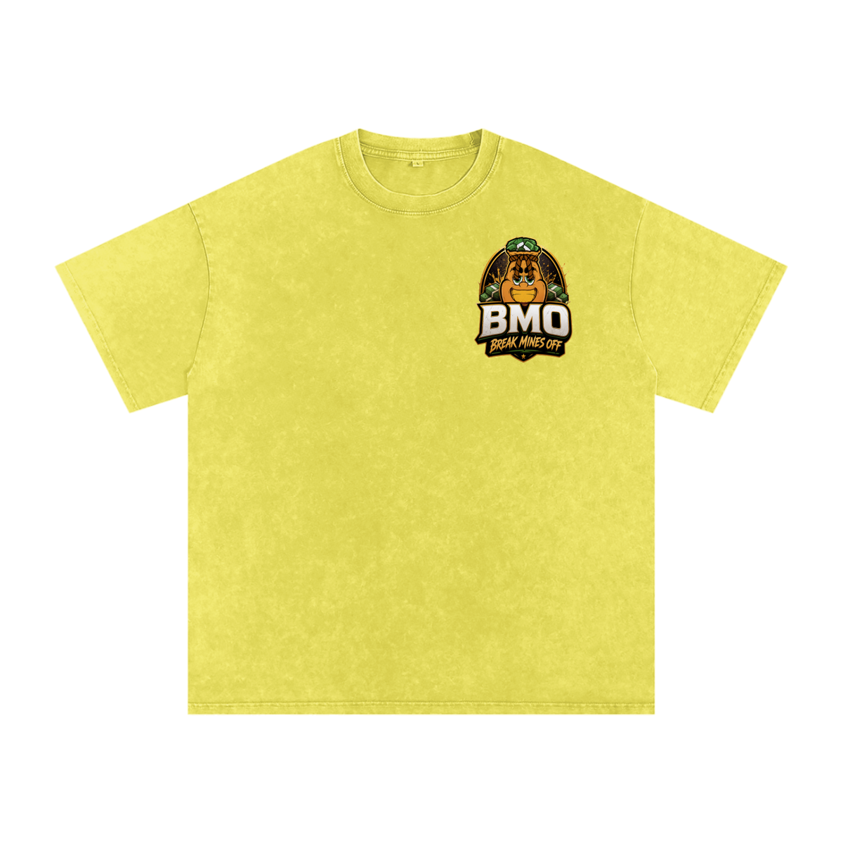 Snow Washed Oversized Cotton T-Shirt