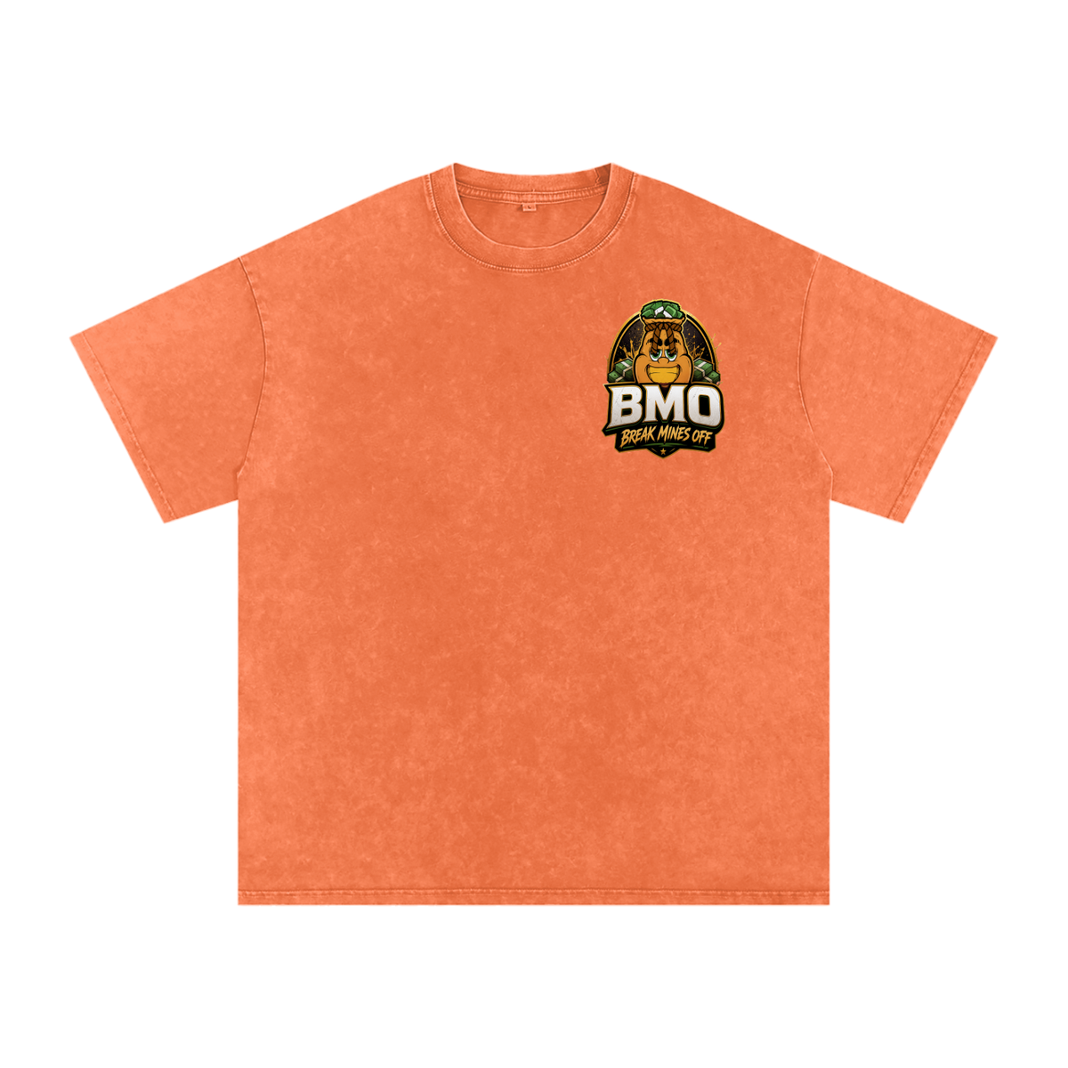 Snow Washed Oversized Cotton T-Shirt