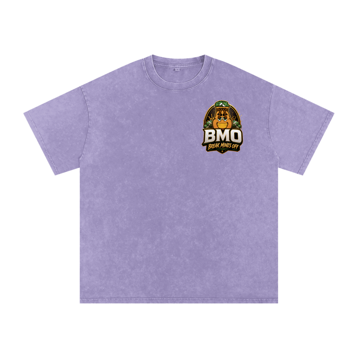 Snow Washed Oversized Cotton T-Shirt