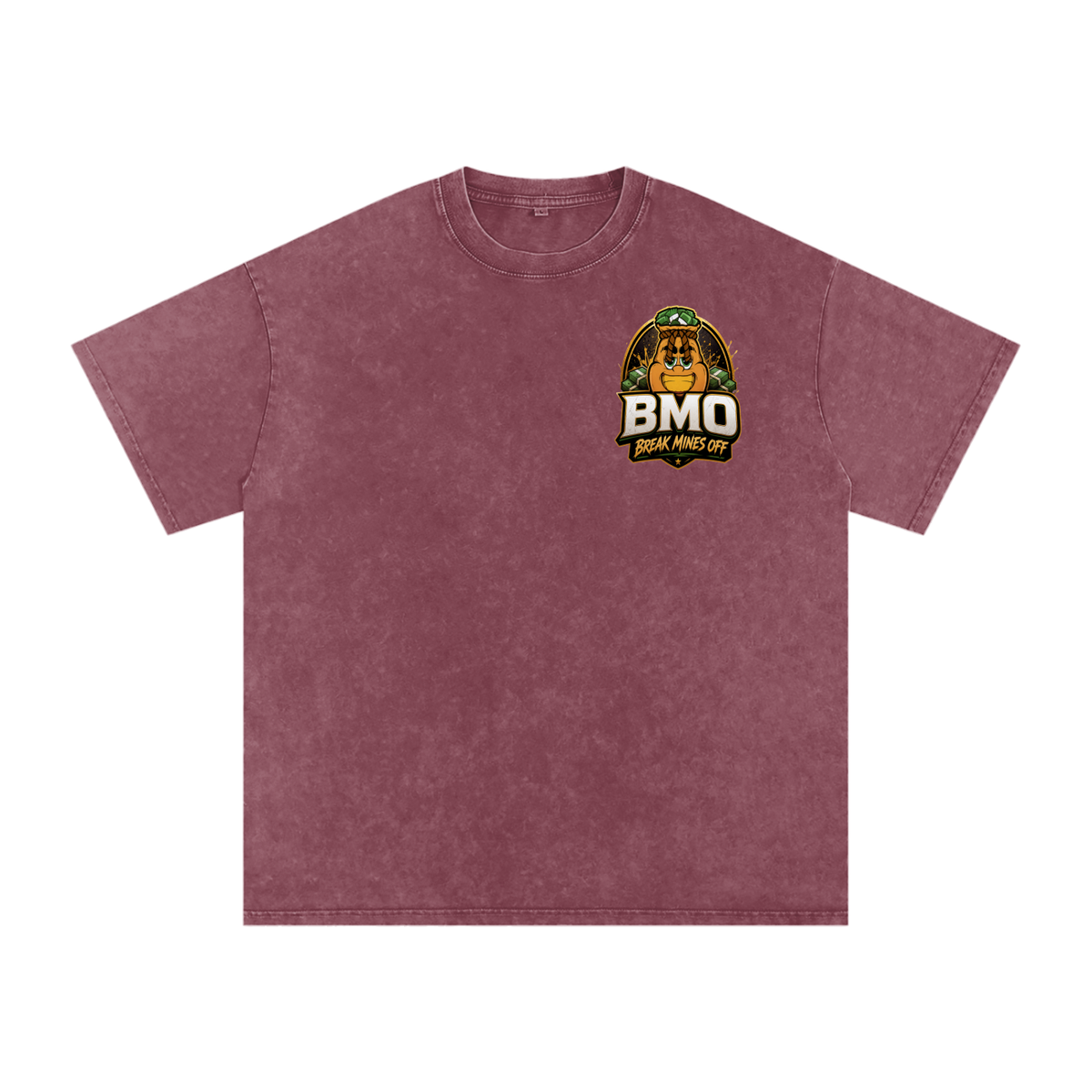 Snow Washed Oversized Cotton T-Shirt